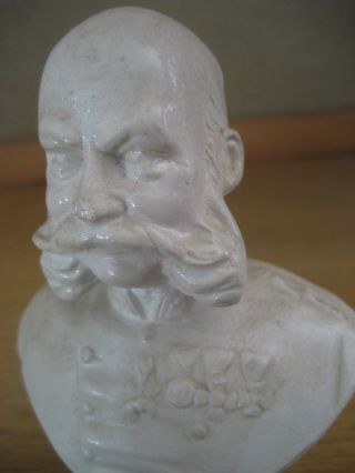 Kleine Büste Von Kaiser Franz Joseph Josef Gips Alabaster Ca 12 Cm Hoch Vermutli Bild