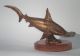 Künstler Bronze Skulptur Der Hai,  Haifisch Pantoffelfisch - Signiert Houska Ab 2000 Bild 1