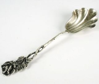 Christoph Bach Zuckerlöffel Aus 835er Silber Silver Sugar Spoon 12,  9cm 13g Bild