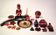 Weihnachtsteller Nr.  5 Mit Schokoladenfiguren,  Lebkuchen U.  Weihnachtsleuchter 1:12 Nostalgieware, nach 1970 Bild 1