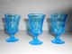 3 Antike Hellblaue Gläser 30er Jahre Pressglas Glas & Kristall Bild 1