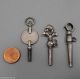 Um 1850/80: Drei Taschenuhrenschlüssel /uhrenschlüssel,  Aus Silber Taschenuhren Bild 1