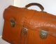 Alte Schultasche Lehrertasche Aktentasche Aus Den 50er Braun Retro Vintage Leder Accessoires Bild 5