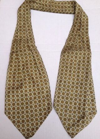 Echt Vintage Schlips Krawatte Für Damen Glänzend 110 Cm Fliege Tuch Vtg Bild