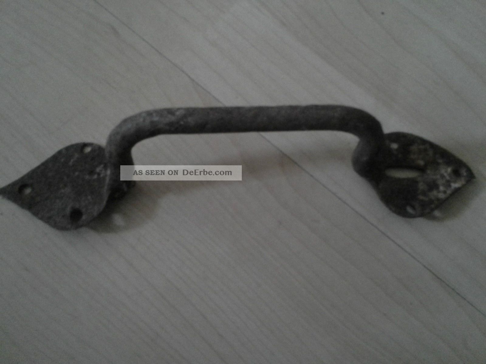 3 Alte Griffe Türgriff Beschläge Tür Eisen Geschmiedet Eisen Schmiedeeisen