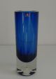 Designer Vase By Erkki Vesanto Littala Finnland Skandinavien Art Glass Blue 60 ' S Sammlerglas Bild 2