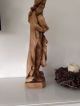 Oberammergau Holzfigur Madonna Mit Kind 60 Cm Sammlerstücke Weihnachten Holzarbeiten Bild 3