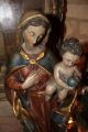 Schöne Antike Holzfigur Madonna Maria Mit Kind 72cm Heiligenfigur Südtirol Skulpturen & Kruzifixe Bild 11
