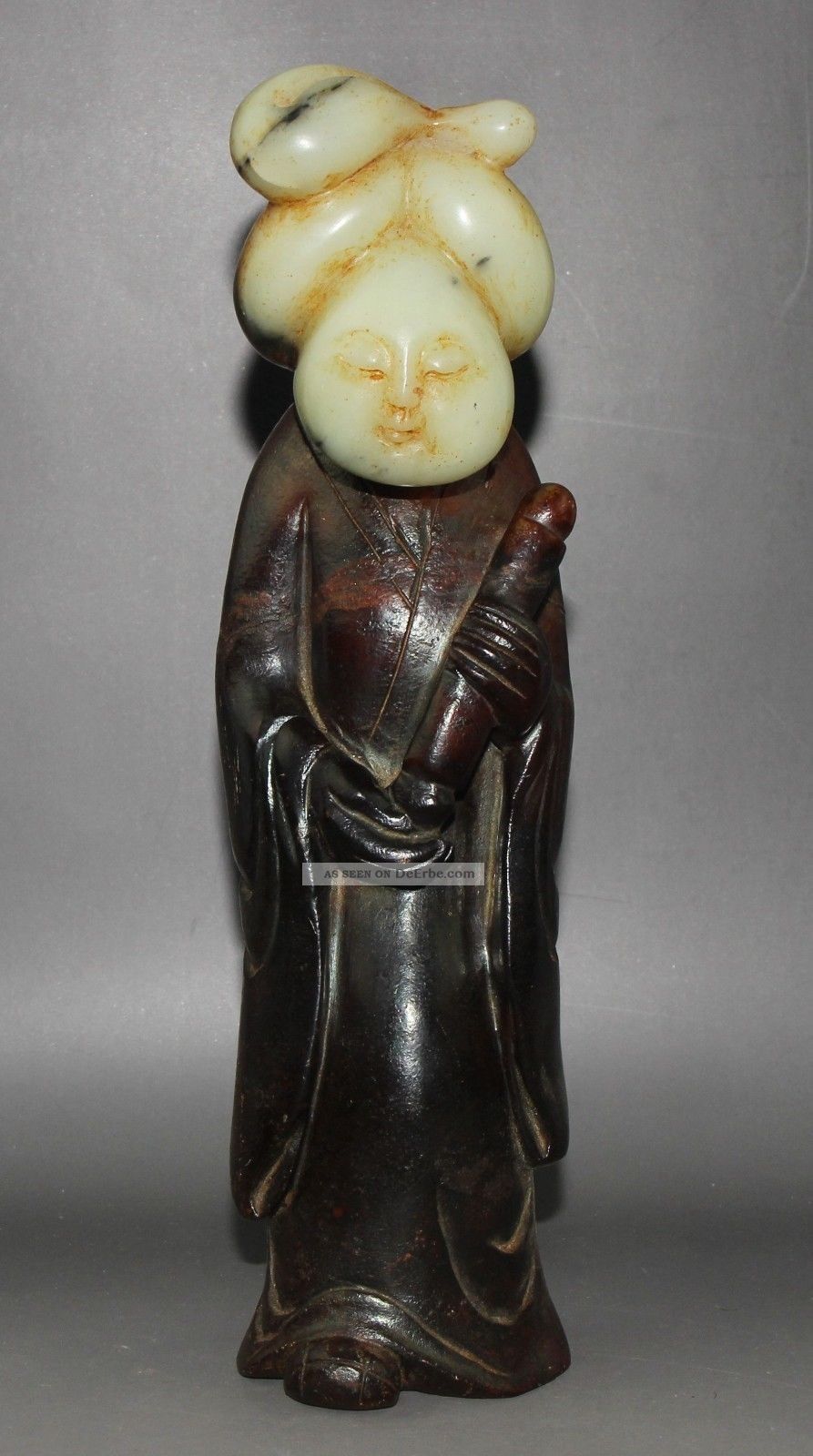 China Hetian Jade Girl Statue Entstehungszeit nach 1945 Bild
