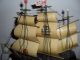 Altes Segelschiff Mit Leuchte Aus Holz - 3 - Mast - Segel - Sammlerwürdig Erhalten Maritime Dekoration Bild 3