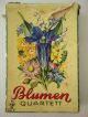 Karten Quartett „blumen“,  Um 1930,  Verlag Pv - Q8,  Mit Spielregel,  Vollständig 24 Gefertigt vor 1945 Bild 1