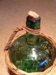 Alte Weinflasche 5l Im Korb Glas & Kristall Bild 4