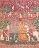 Mittelalter Dame Einhorn Gefühl Tapisserie Wandbehang Wandteppich Gobelin Teppiche & Flachgewebe Bild 5
