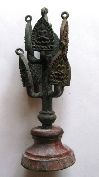 Alte Bronze,  Ca.  1900,  Buddhistischer Lebensbaum,  Rarität,  Sehr Selten,  A Bild