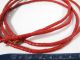 Alte Aparte Glasperlen Rot Red Rouge Old Glass Trade Beads Africa Afrozip Afrika Bild 2
