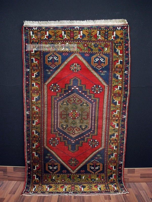 Alte Anatolischer Yahyali Teppich Rugs Anatolia Ca.  210 X 112 Cm 061 Teppiche & Flachgewebe Bild