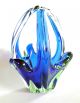 Murano Glas,  Schale,  Henkelschale,  Blau Verlaufend,  Wunderschön Glas & Kristall Bild 3