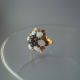 Alter 8 Karat Goldring Schmuck Opal Saphir Gold Ring Harem Thai Princess Style Ringe Bild 3