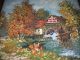4 Jahreszeiten Gobelinbild Gobelin Herbst Mit Holzrahmen Teppiche & Flachgewebe Bild 1