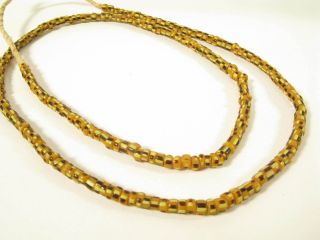 Alte Glasperlen Old Venetian African Trade Striped Glass Beads C Afrozip Bild
