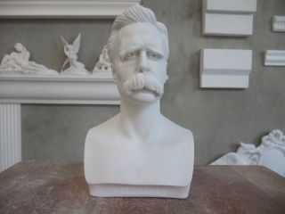 Gips BÜste Friedrich Nietzsche Groß 1844 – 1900 Deutscher Philosophh SchÖn Bild