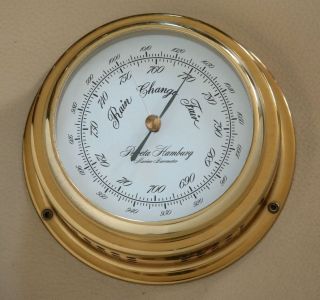 Altes Schiffsbarometer Barometer Peweta Hamburg Marine Barometer Bild