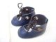 Alte Puppenkleidung Schuhe Vintage Dark Blue Shoes Socks 40 Cm Doll 4 1/2 Cm Original, gefertigt vor 1970 Bild 1