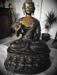 Buddha - Figur - Bronze - 46cm Entstehungszeit nach 1945 Bild 2