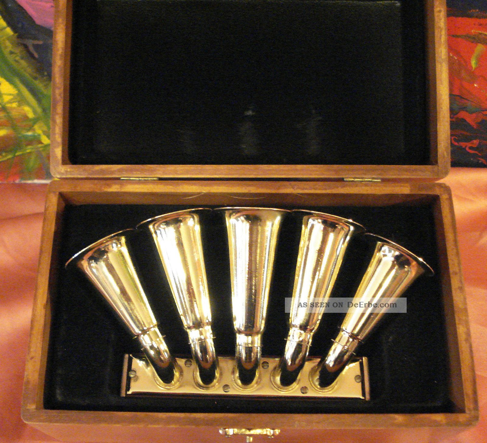 Rar Hohner Mundharmonika Trumpet Call 220 In Org. Holzbox, Limit