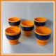 Wächtersbach 5 Becher,  Schale Schüssel Orange Keramik Cup Bowl Dish 70s Pottery Nach Marke & Herkunft Bild 6