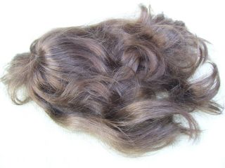 Alte Puppenteile Goldbraune Lang Haar Perücke Vintage Doll Hair Wig 40 Cm Girl Bild