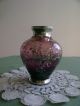 1 Kleine Vase Handgemalt.  Mit Venedig Motiv Geringfügiger Silberanteil Glas & Kristall Bild 2