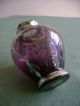 1 Kleine Vase Handgemalt.  Mit Venedig Motiv Geringfügiger Silberanteil Glas & Kristall Bild 3