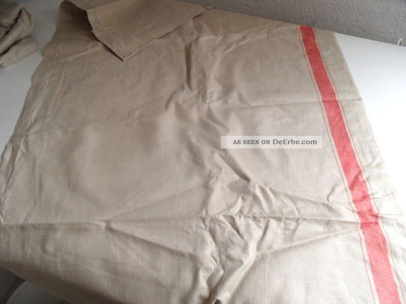 Rolltuch,  Mangeltuch,  Stoff,  Einseitig Breiter Roter Streifen.  62 X 260 Textilien & Weißwäsche Bild