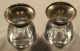 2x Art Deco Frank M.  Whiting Sterling Silber Kristall Glas Kerzenhalter 1950 ' S Objekte nach 1945 Bild 6