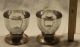 2x Art Deco Frank M.  Whiting Sterling Silber Kristall Glas Kerzenhalter 1950 ' S Objekte nach 1945 Bild 8