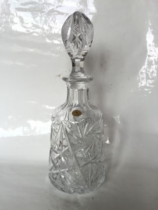Schöne Bleikristall Kristall Glas Karaffe Glaskaraffe Whisky Cognac Bild
