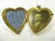 Jugendstil Anhänger Double Gold Medaillon Herz Um1900 Boheme Medallion :51 N4 Schmuck nach Epochen Bild 3