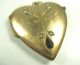 Jugendstil Anhänger Double Gold Medaillon Herz Um1900 Boheme Medallion :51 N4 Schmuck nach Epochen Bild 4