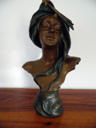 Französische Art Nouveau Bust / Büste - A.  De Ranieri (1865 - 1929) - Signed Bild