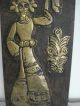 Antike Rumänische Volkskunst - Wandbild - Holz Mit Messing Applikation - Dekorativ Volkskunst Bild 3
