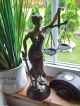 Echt Bronze Figur Justizia Göttin Der Gerechtigkeit 39 Cm 2,  4 Kg Ab 2000 Bild 3