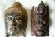 Buddha Asien Schnitzerei Göttin Drachen Indien Bali Holzmaske Geschnitzt Entstehungszeit nach 1945 Bild 1