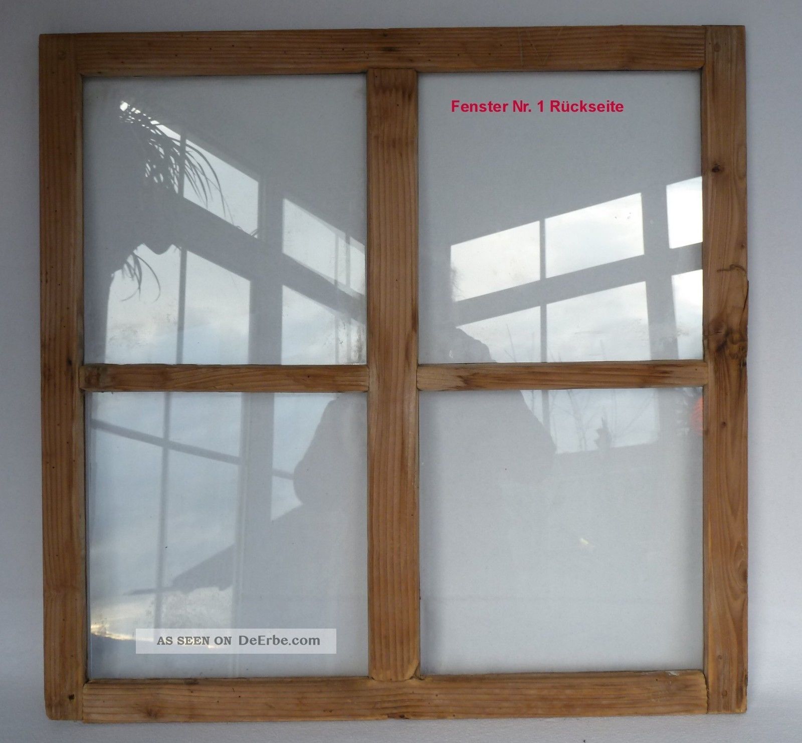 Alte Fenster Holzfenster Mit Sprossen 2 Stück