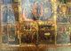 Alte Große Russische Festtagsikone Feasts Icon,  18 Jh,  40,  5 X 34,  5 Cm Ikonen Bild 7