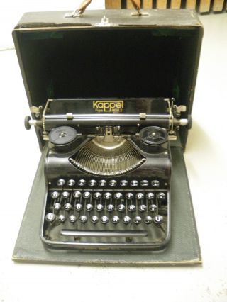 Alte Schöne Schreibmaschine Im Koffer / Kofferschreibmaschine Kappel Fips Mod.  2 Bild