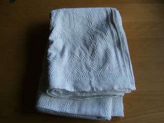 Bettdecke Decke Abdeckung Überwurf Retro Tischdecke Weißwäsche Leinen Grob Bild