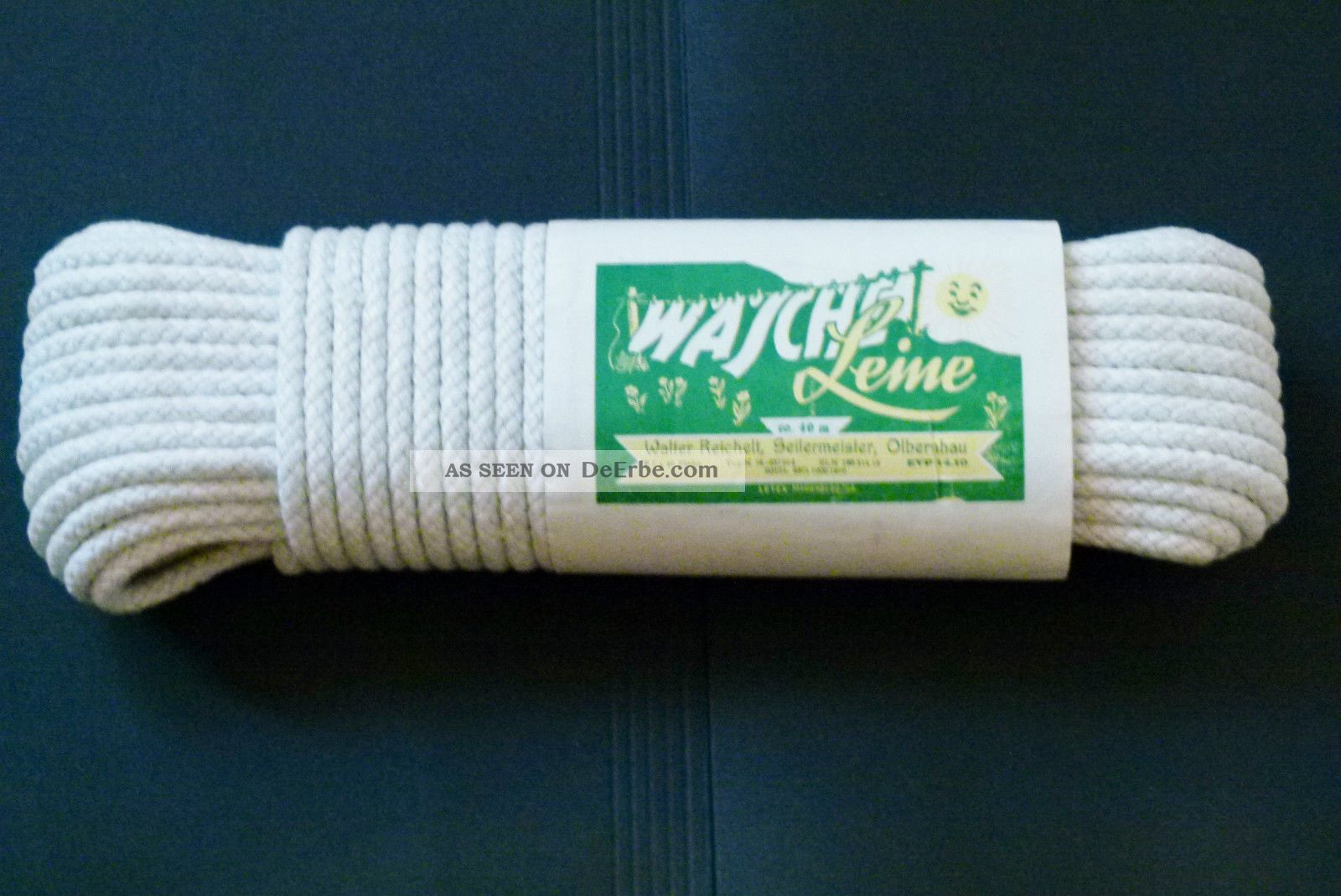 Ddr Wäsche Leine Seil 40 Meter Ovp Walter Reichelt Seilermeister Olbernau 1970 Textilien & Weißwäsche Bild