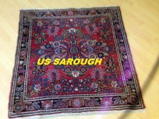 Handgeknüpfter Usa Sarogoh Orientteppich Teppich Tapeto Ca,  107x102 Cm (748) Bild