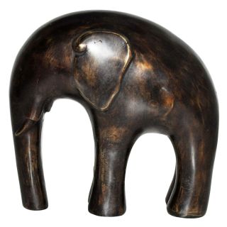 Bronzefigur Schwerer Großer Abstrakter Elefant Handgemacht Tier Skulptur Bronze Bild